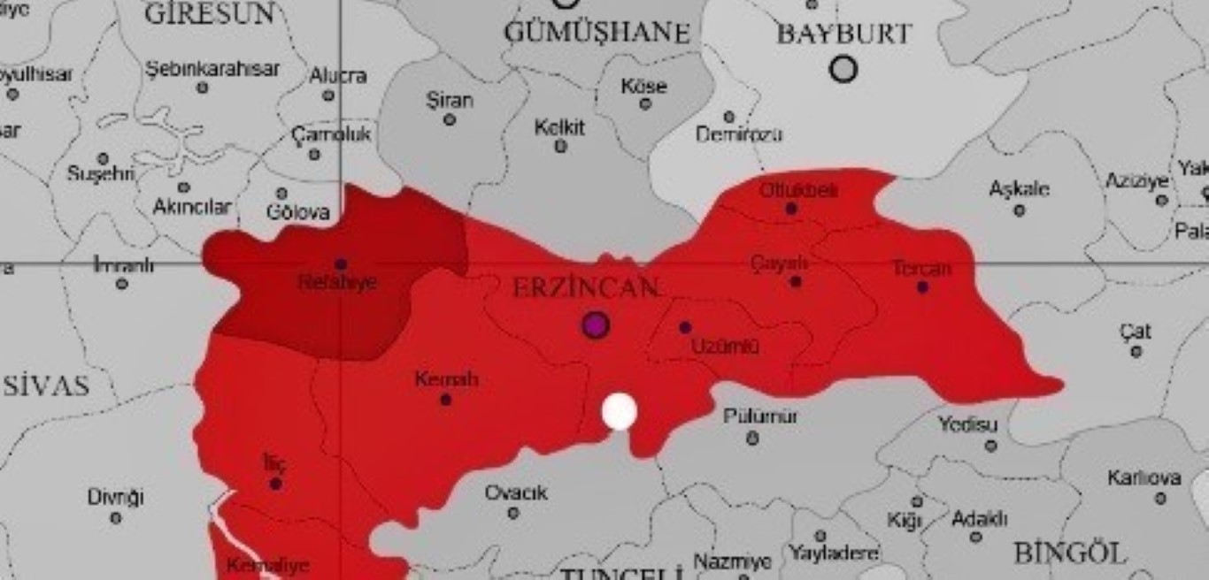 Erzincan’da 3.1 büyüklüğünde deprem