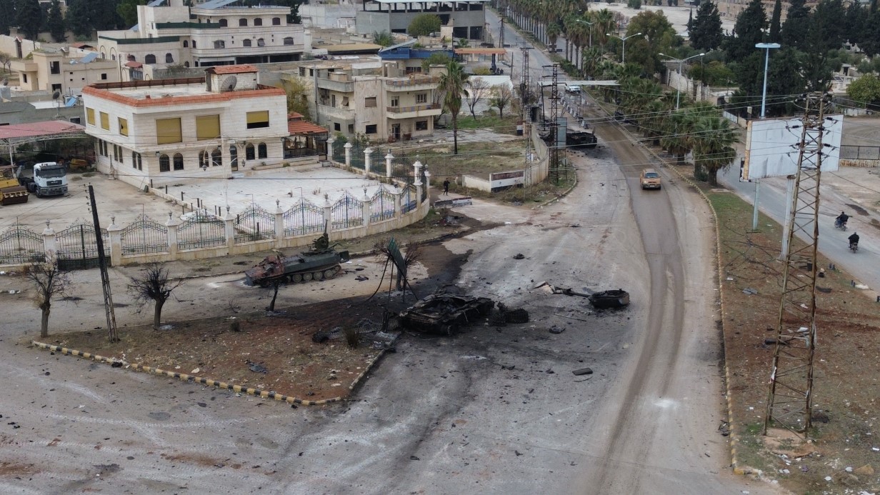 Suriye'deki çatışmaların izleri Hama sokaklarında