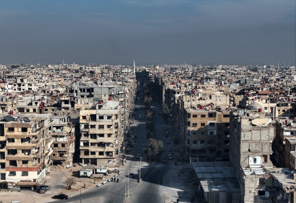 Harabeye dönen Şam'ın kırsal mahalleleri görüntülendi