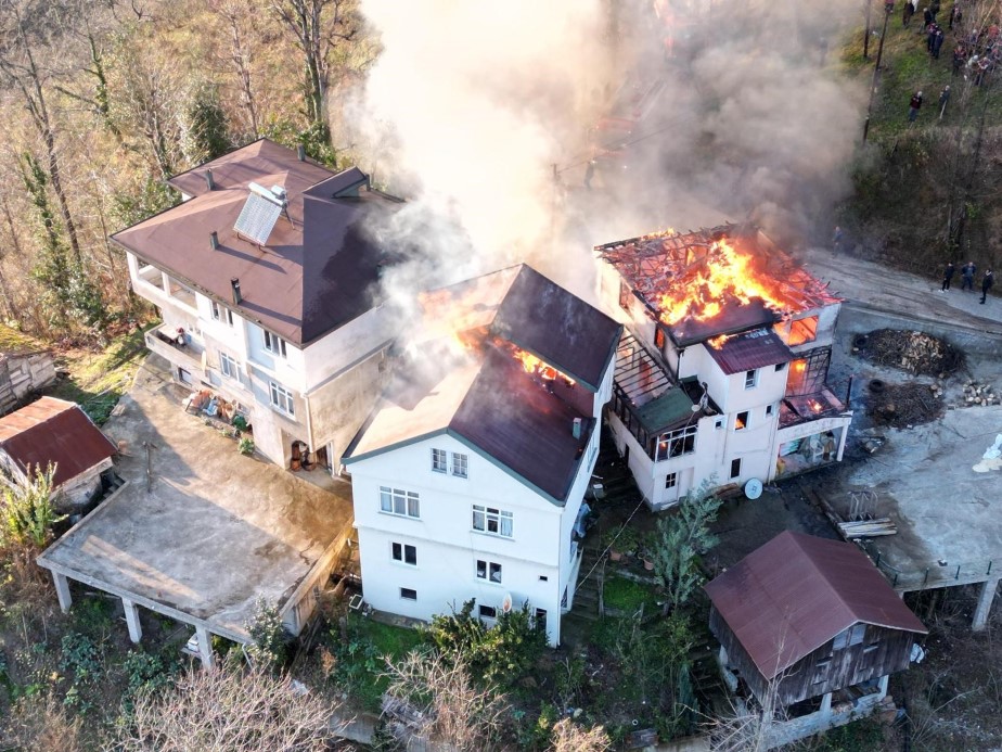 Ordu’da yangın: 94 yaşındaki kadın hayatını kaybetti, 2 ev tamamen yandı