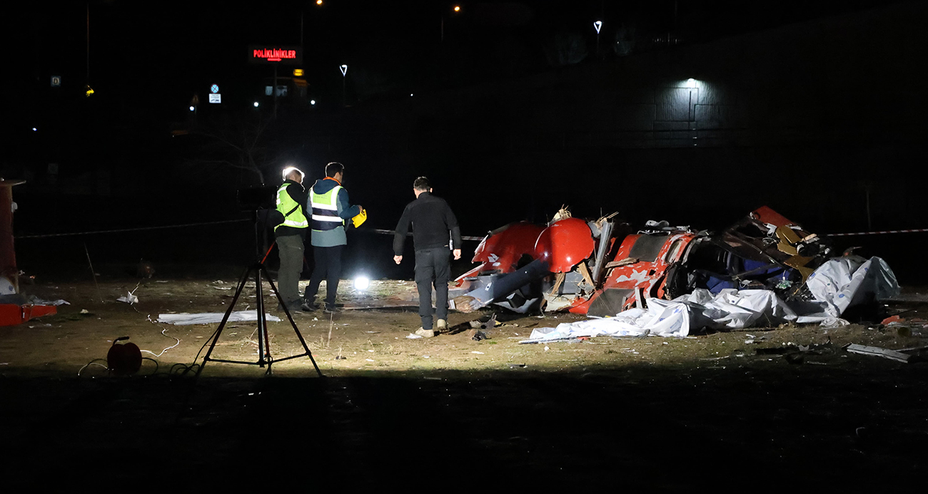 Muğla’daki helikopter kazasının ardından kaza kırım ekipleri olay yerinde inceleme yaptı