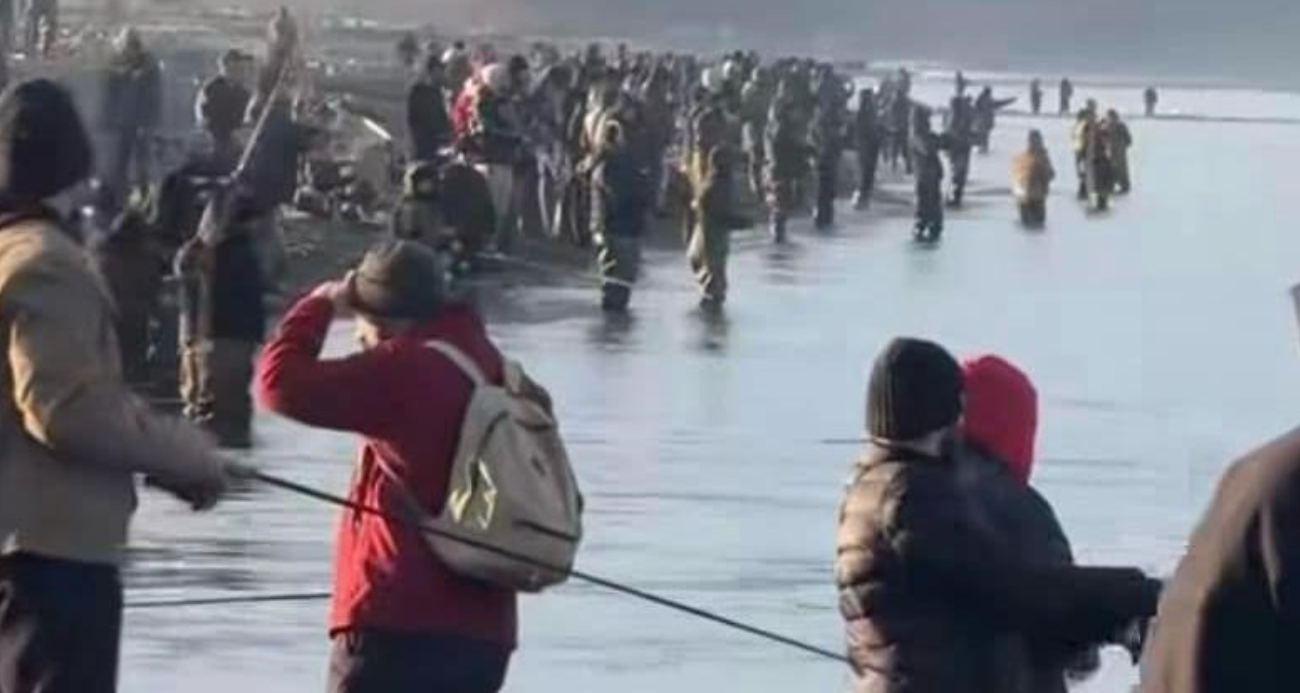 Sınırı aşan ’firari Türk somonları’ Gürcüler’in ortasına takıldı