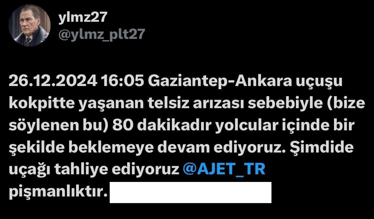 Ajet'ten bilet alan vatandaşları SunExpress uçağına bindirip, arıza sebebiyle indirdiler