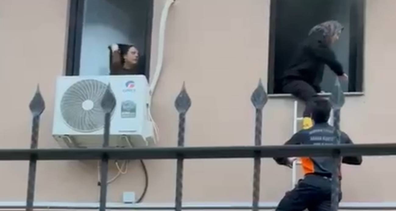 Gelinlik mağazasında yangın çıktı: Mahsur kalan 2 kişi kurtarıldı