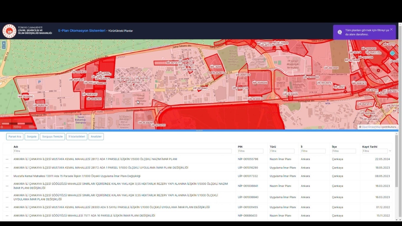 İmar planları artık ‘e-Plan’la cepte