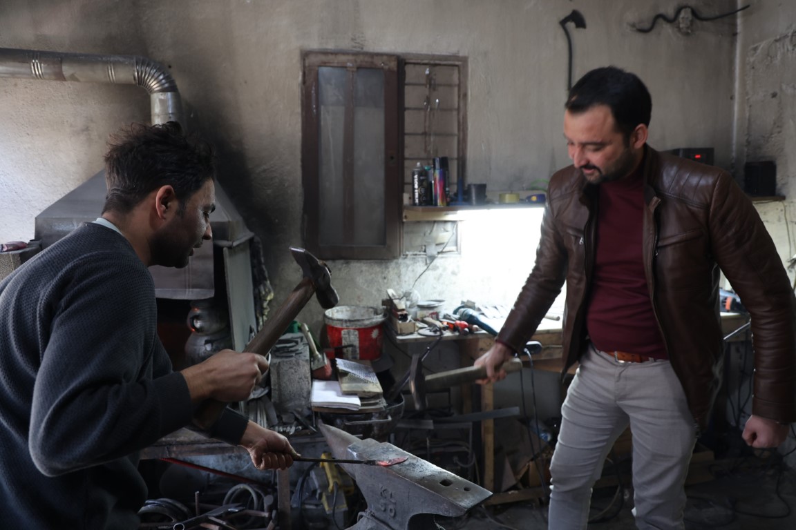 Adana’da koç boynuzu ve çelik, usta elinde markalaşıyor