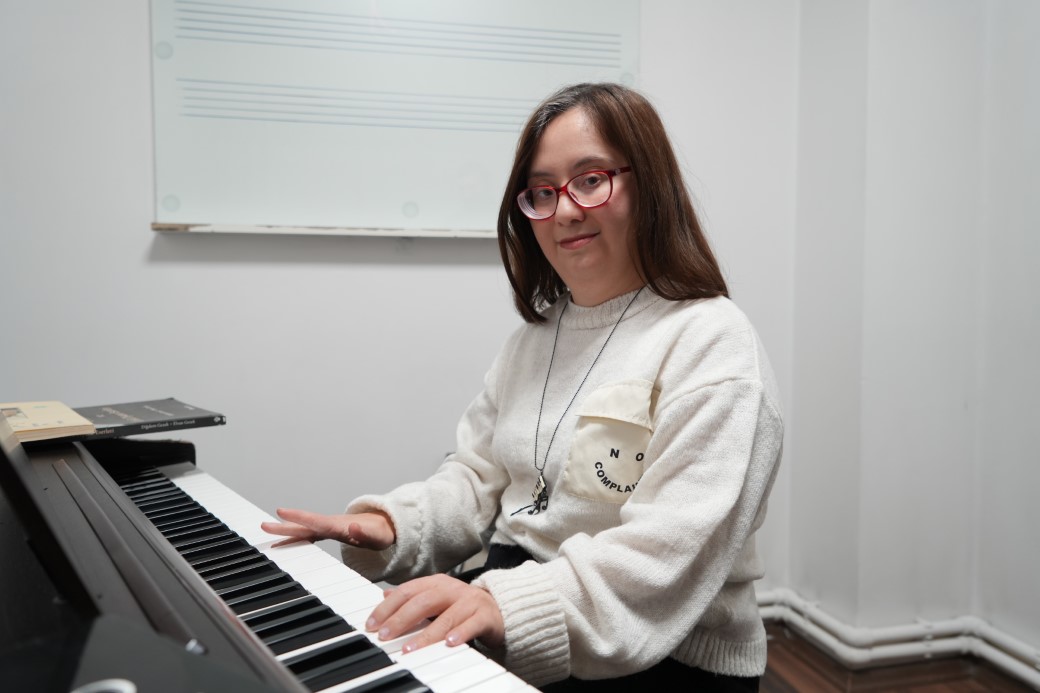 Down sendromlu Eda’nın piyano aşkı engel tanımıyor