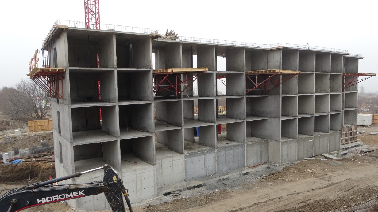 Malatya’da depremin yıktığı Başpınar’da inşaatlar yükseliyor