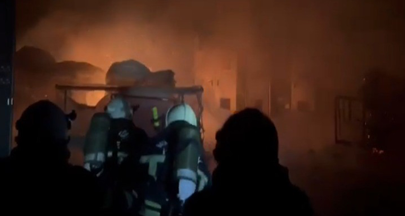 Kahramanmaraş’ta fabrika yangını