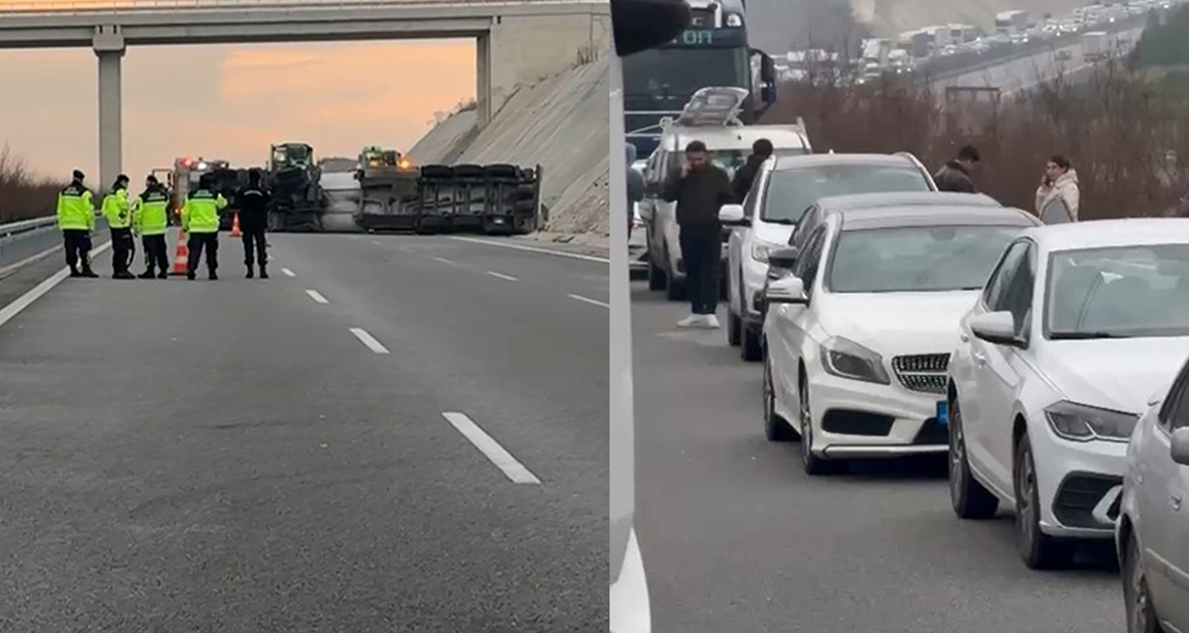 25 kilometrelik trafik oluştu!