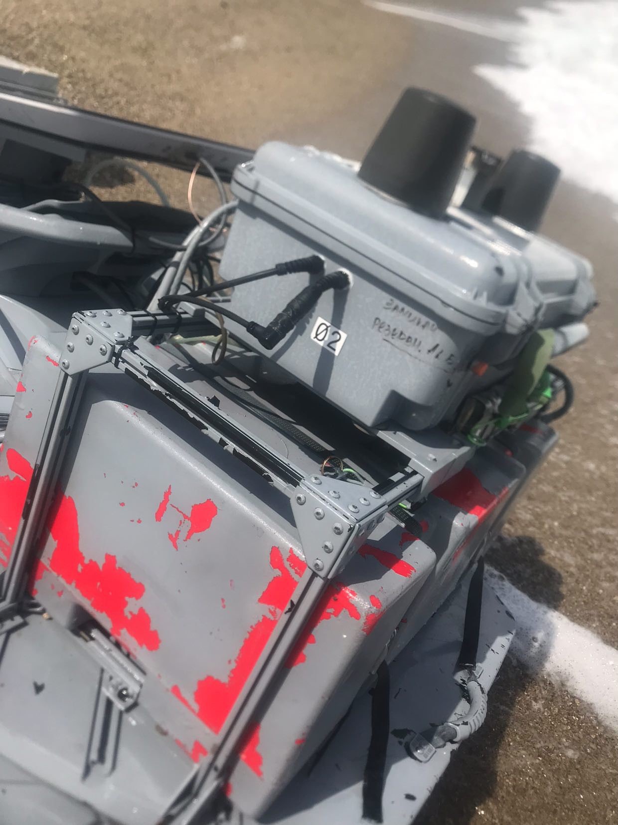 İstanbul Çatalca Sahili’nde Ukrayna’ya ait olduğu tahmin edilen patlayıcı madde yüklü jetski bulundu