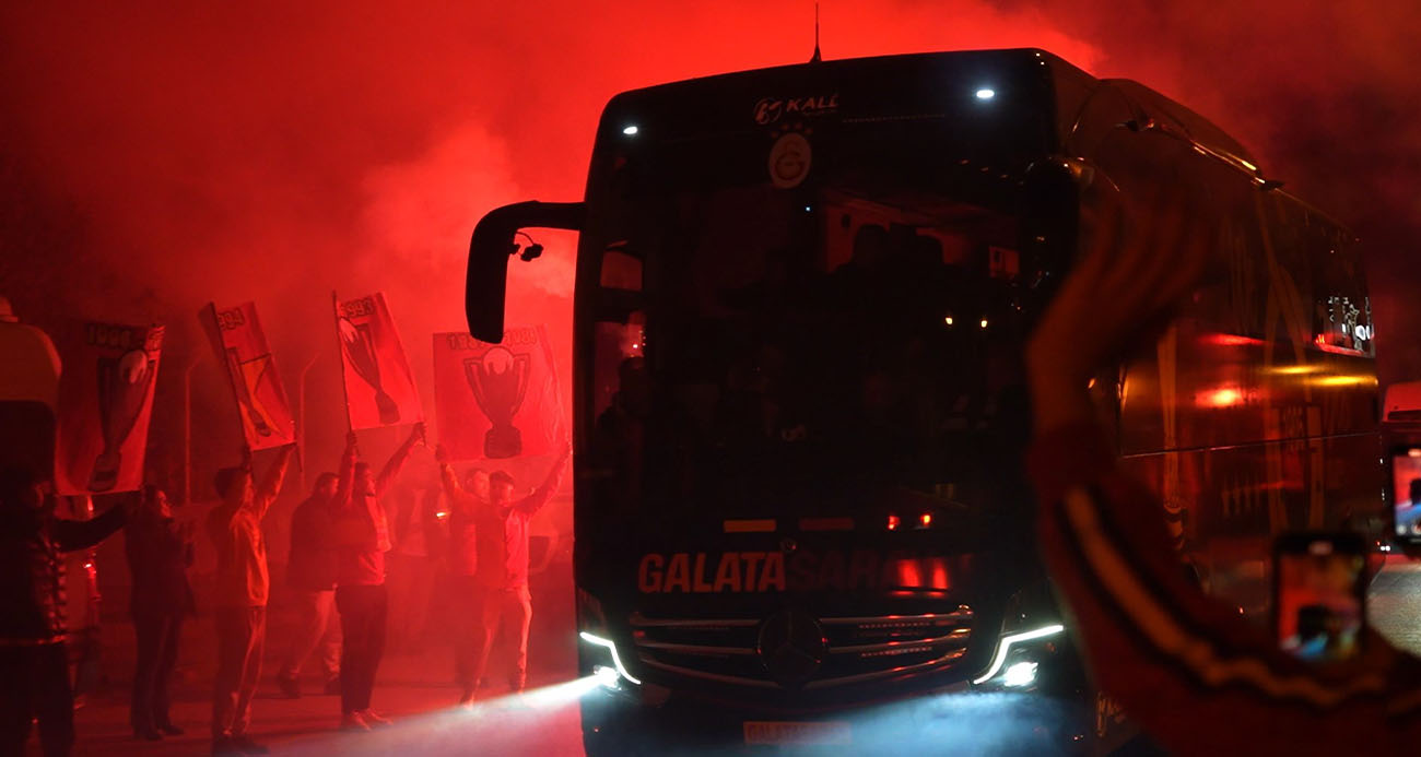 Galatasaray’a, Gaziantep’te coşkulu karşılama