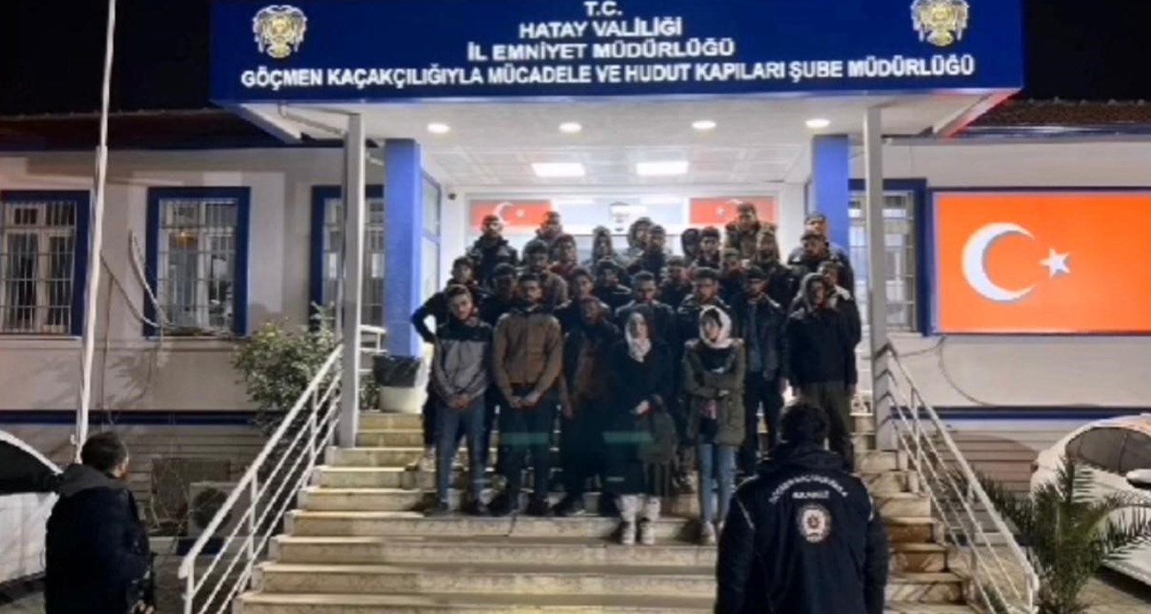 Hatay’da 31 kaçak göçmen yakalandı, 2 organizatör tutuklandı