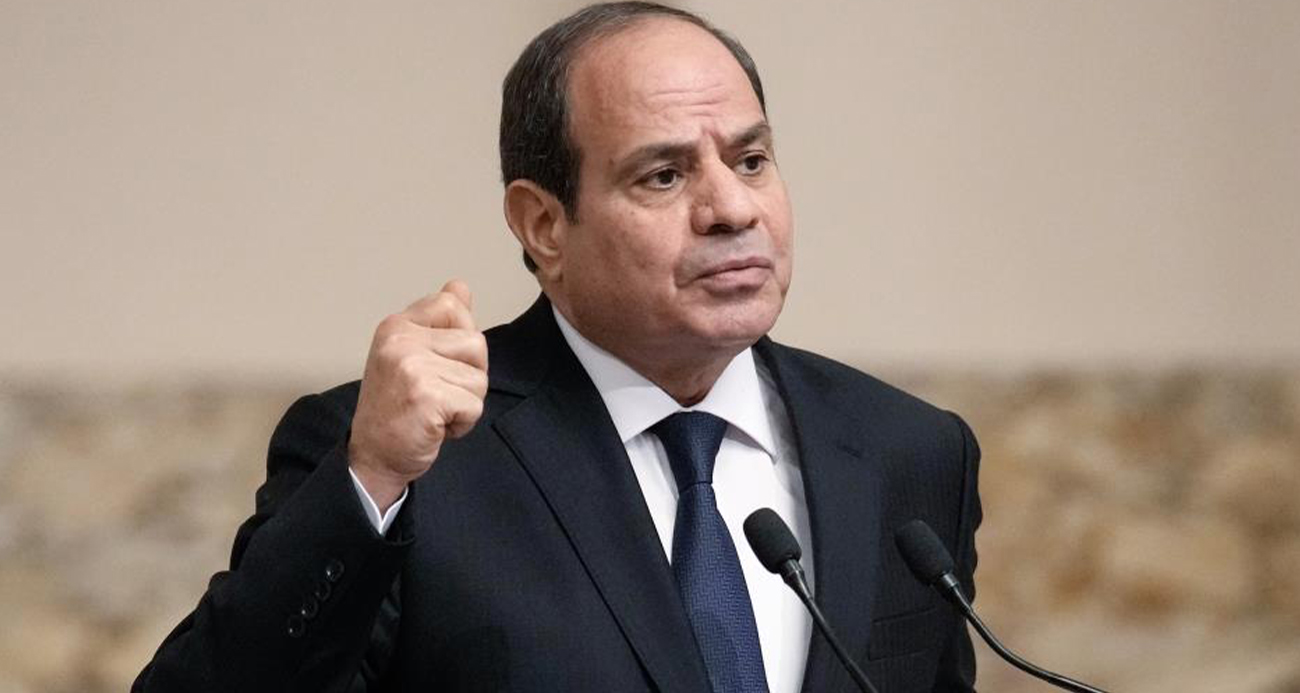 Sisi: 'Filistinlileri yerinden etmeden Gazze Şeridi'nin yeniden inşasına derhal başlanması gerekiyor