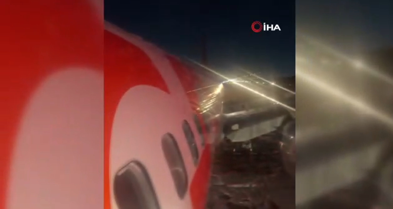 Brezilya'da yolcu uçağı kalkış sırasında araca çarptı