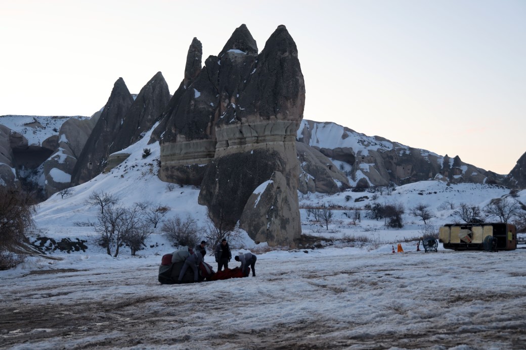 Kapadokya görsel şölene hasret kaldı