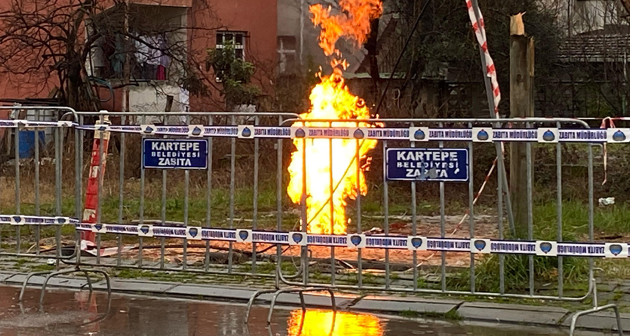 Kocaeli’nde metan gazı tekrar alevlendirildi