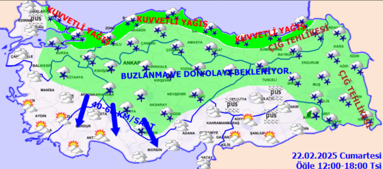 Meteoroloji'den 'kar' uyarısı: Sarı ve turuncu kod verildi