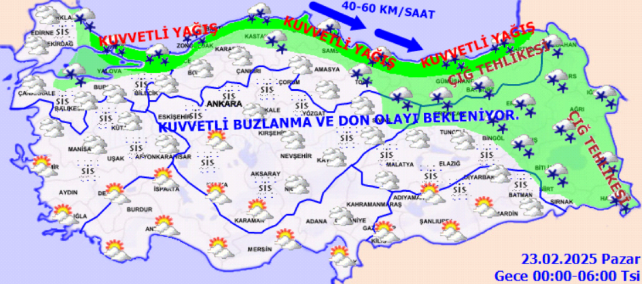 Meteoroloji'den 'kar' uyarısı: Sarı ve turuncu kod verildi