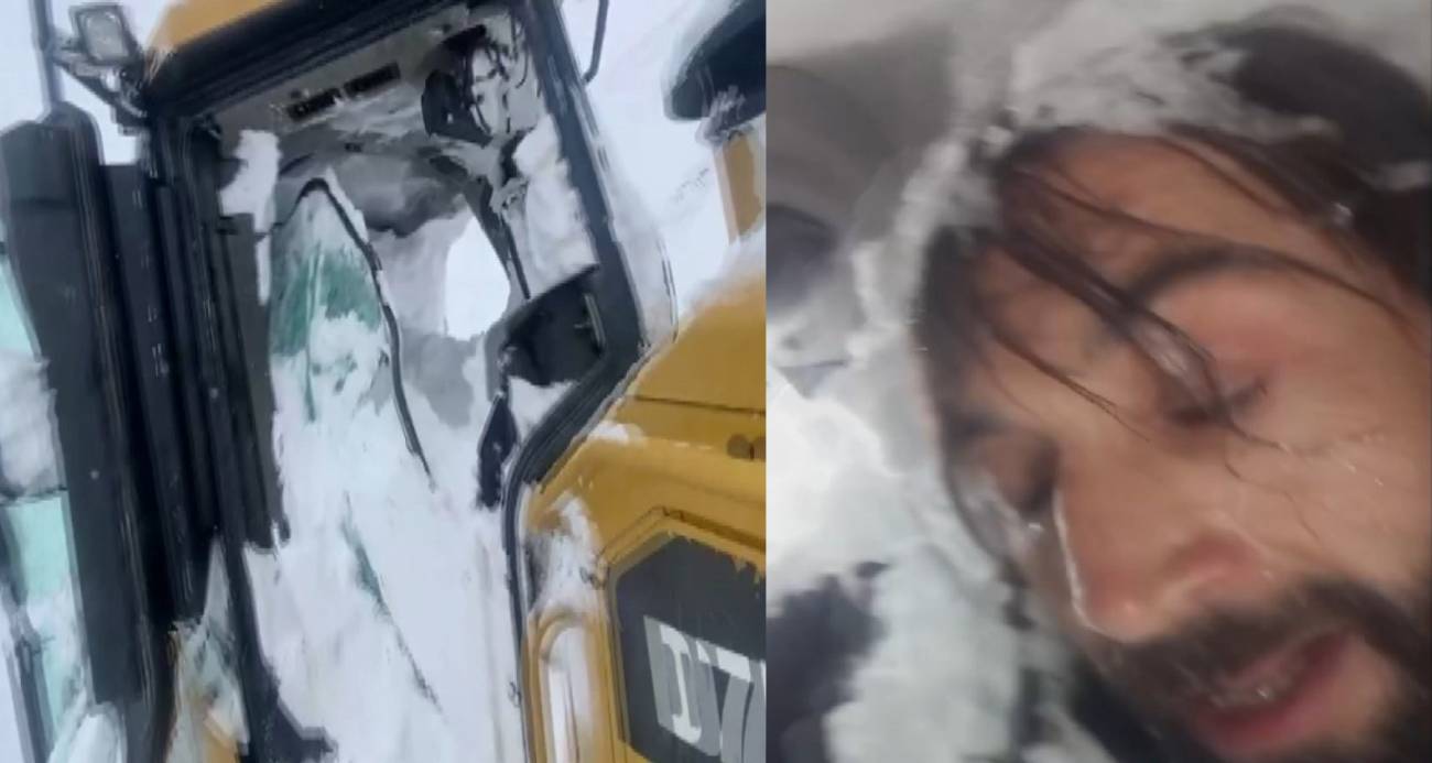 Ulaşıma kapanan yolu açmaya çalışırken çığ altında kaldı