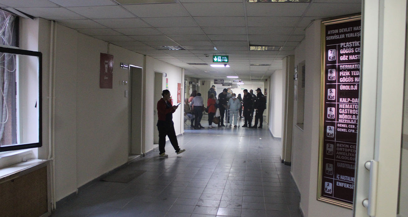 Aydın Devlet Hastanesi’nde yangın paniği