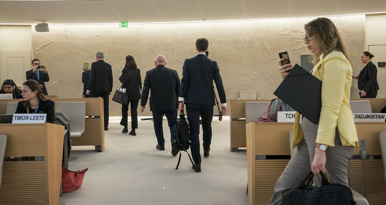 Rusya'nın BM İnsan Hakları Konseyi'ndeki konuşması protesto edildi