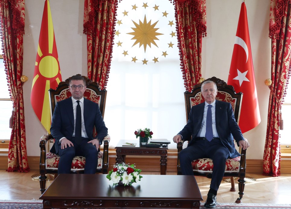 Cumhurbaşkanı Erdoğan, Kuzey Makedonya Başbakanı Mickoski’yi kabul etti