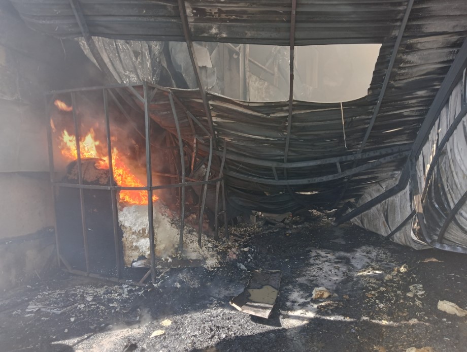 Başkent’te fabrika yangını