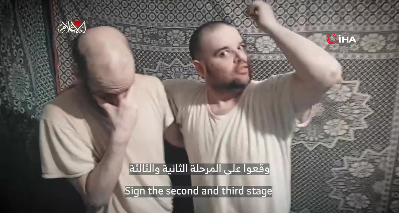 Hamas, İsrailli esirlere ait görüntüler paylaştı!