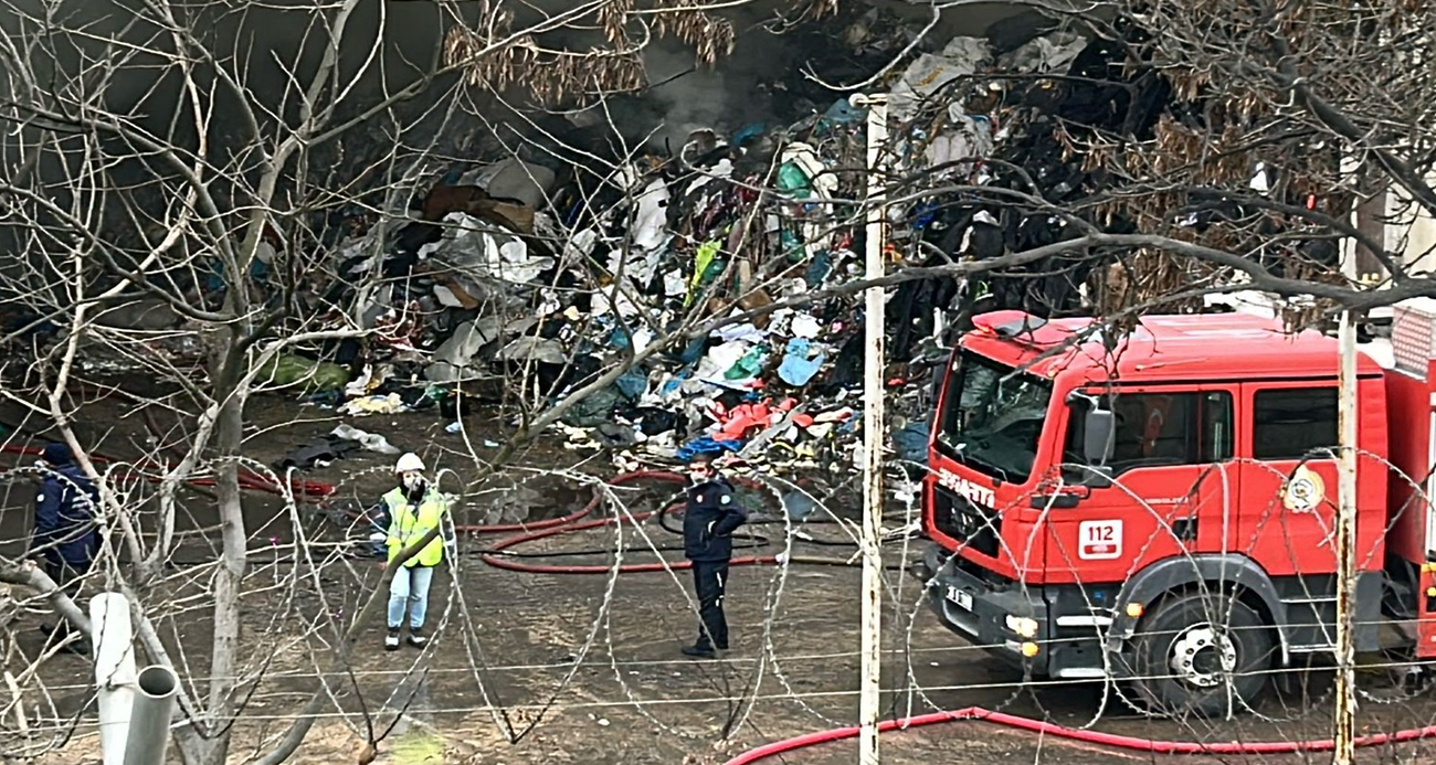 Eskişehir’de çimento fabrikasında yangın