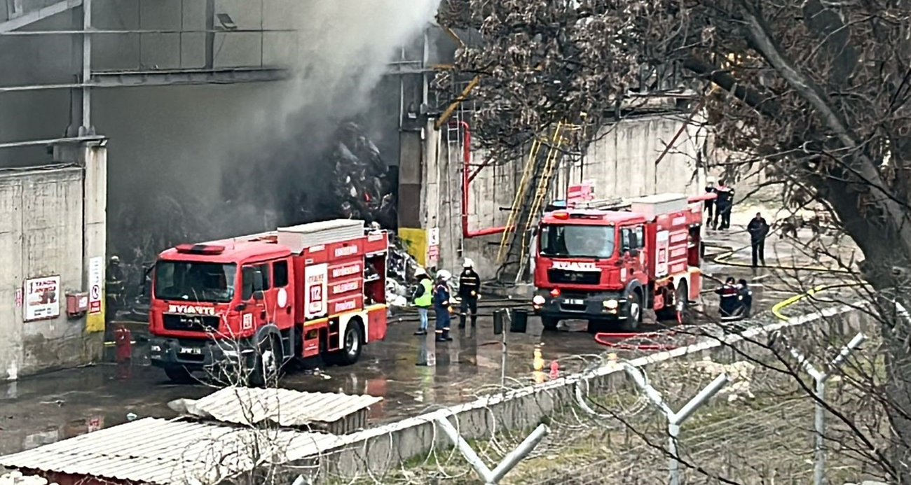 Eskişehir’de çimento fabrikasında yangın
