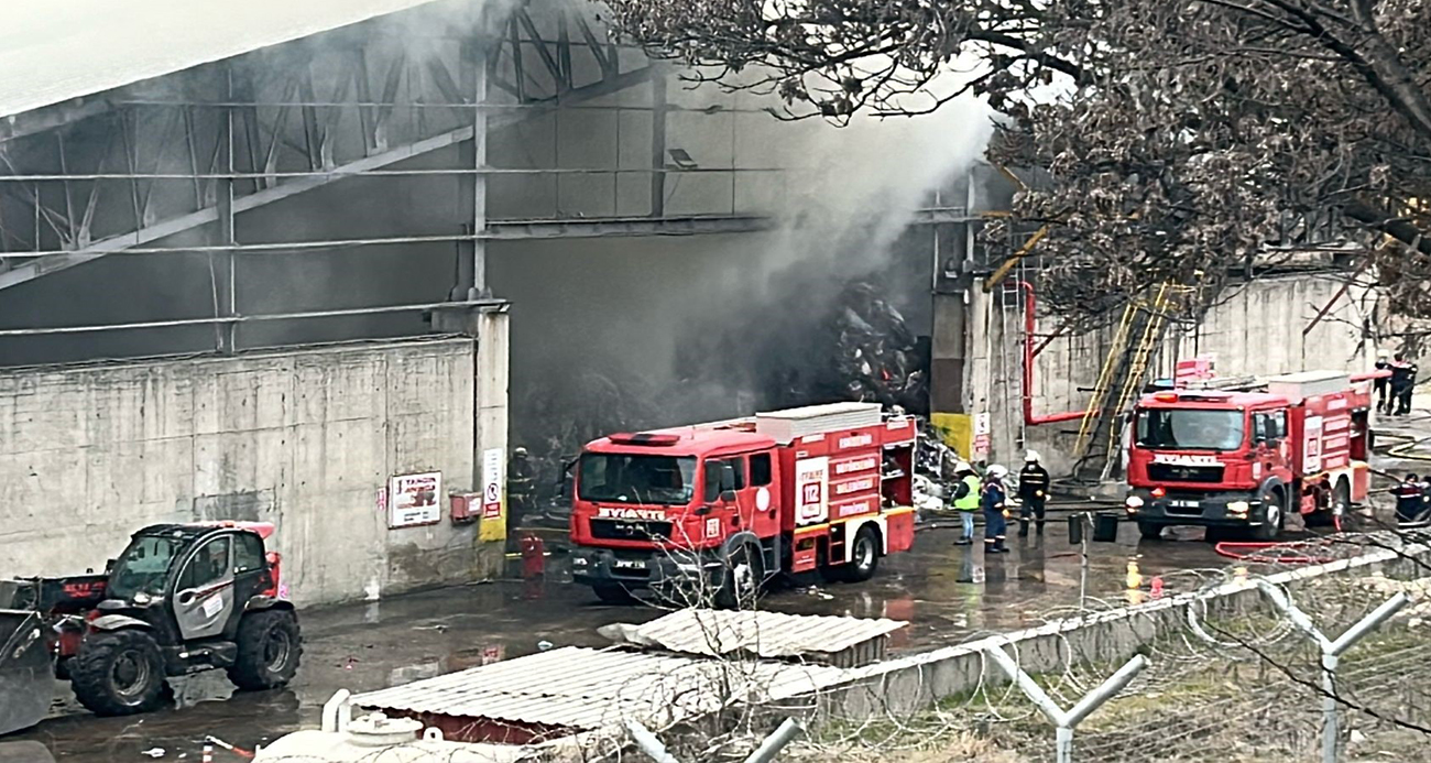Eskişehir’de çimento fabrikasında yangın