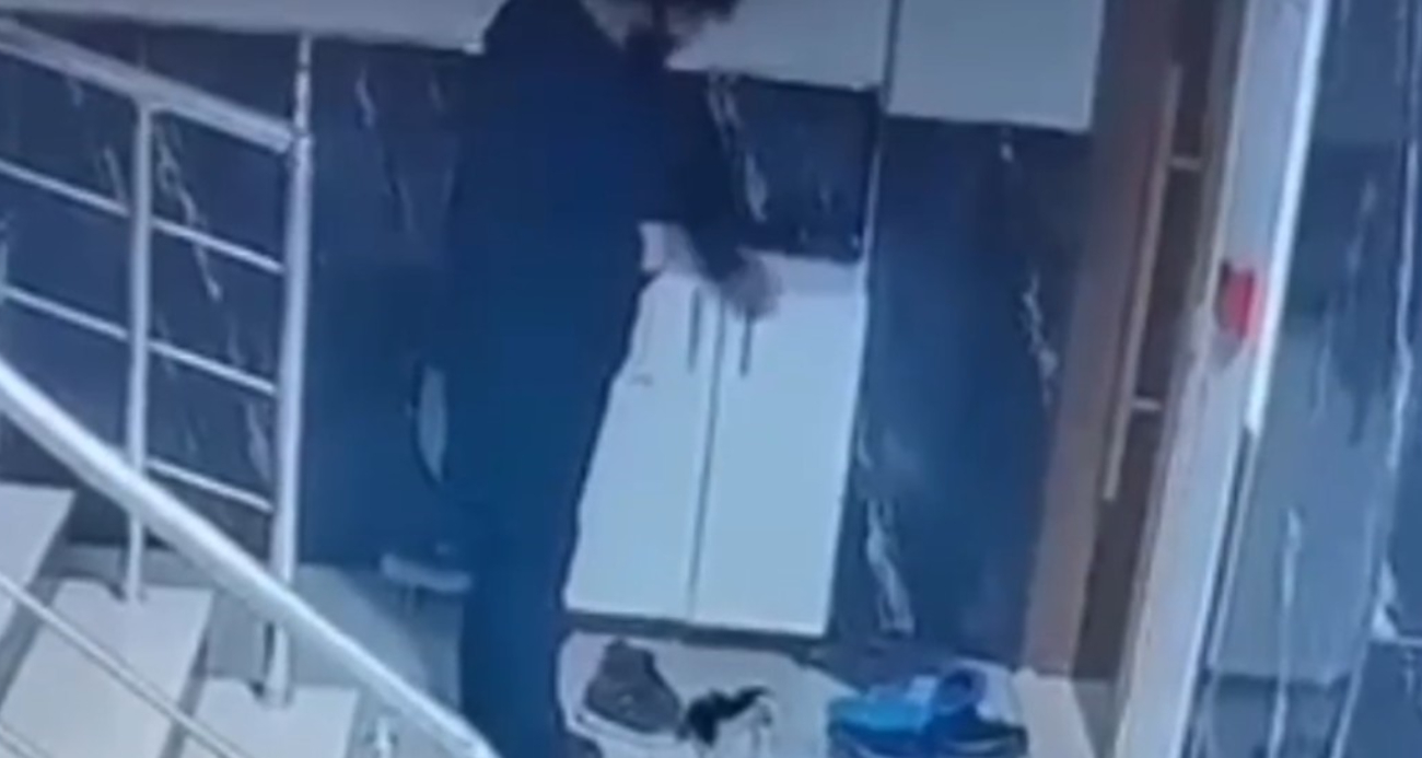 Ayakkabı hırsızlığı kamerada