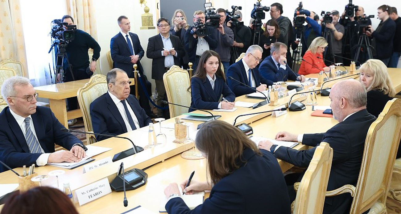 AGİT Genel Sekreteri Sinirlioğlu, Rusya Dışişleri Bakanı Lavrov ile bir araya geldi