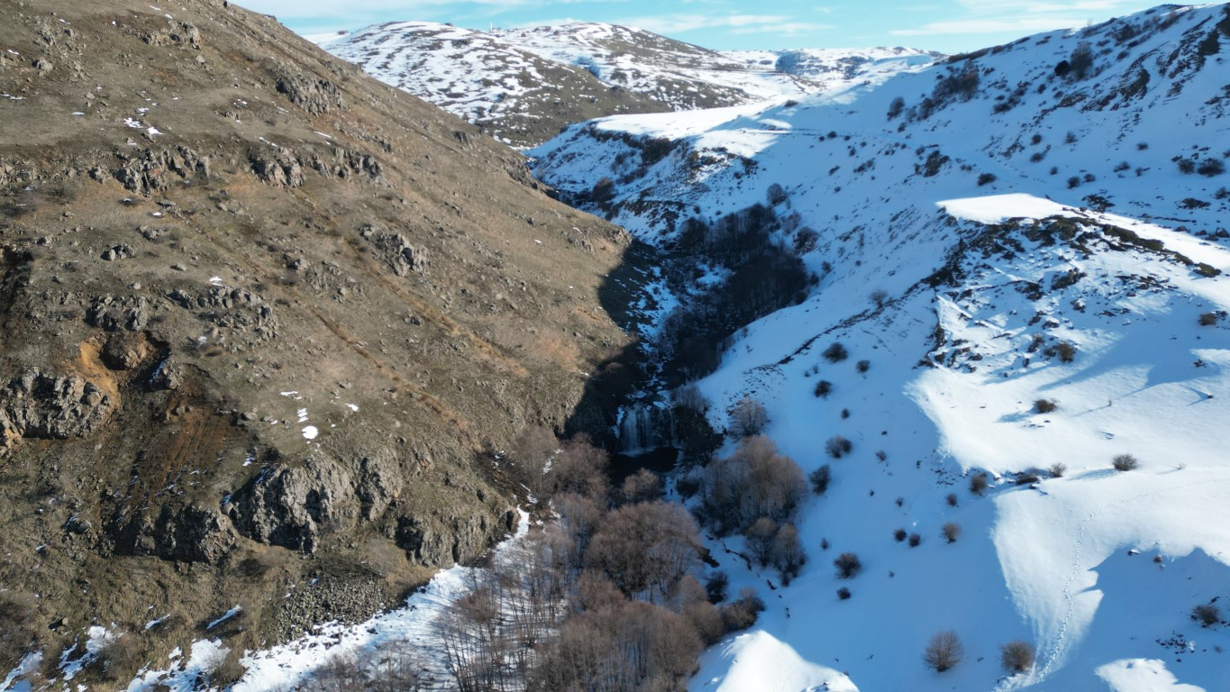 Tokat’ta Sibirya’yı andıran manzara