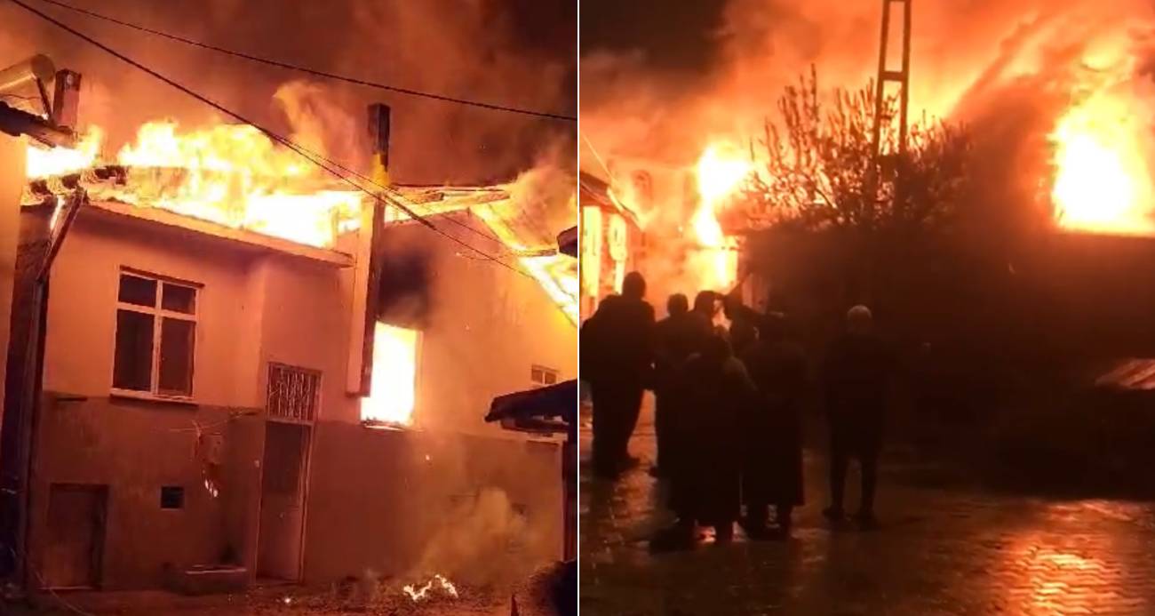 Tokat’ta köyde çıkan yangında 3 ev kullanılamaz hale geldi