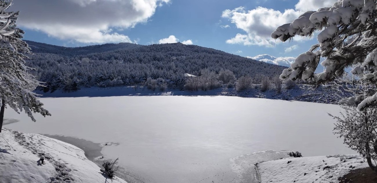Karlar altındaki Çamlık Milli Parkı göz kamaştırdı