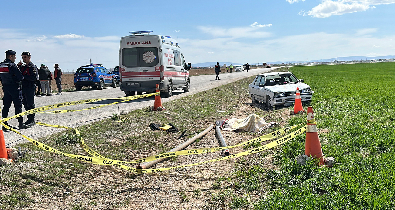 Aksaray’da otomobil tarım işçilerine çarptı: 1 ölü, 2 yaralı