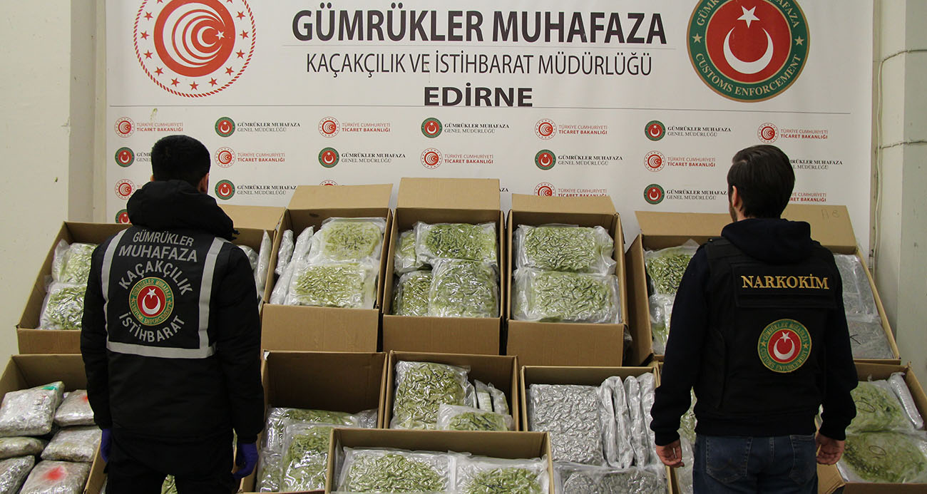 Kapıkule’de 492 kilogram uyuşturucu madde ele geçirildi