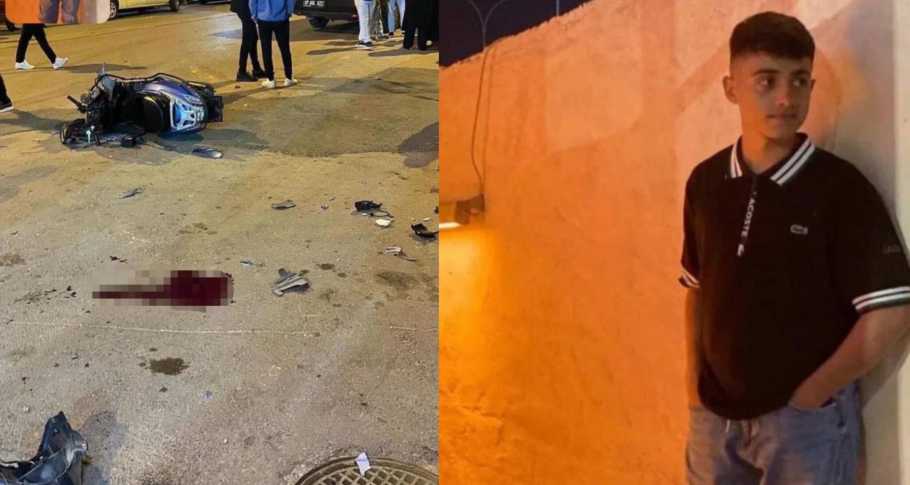 Antalya’da 16 yaşındaki genci hayattan koparan kaza güvenlik kamerasında