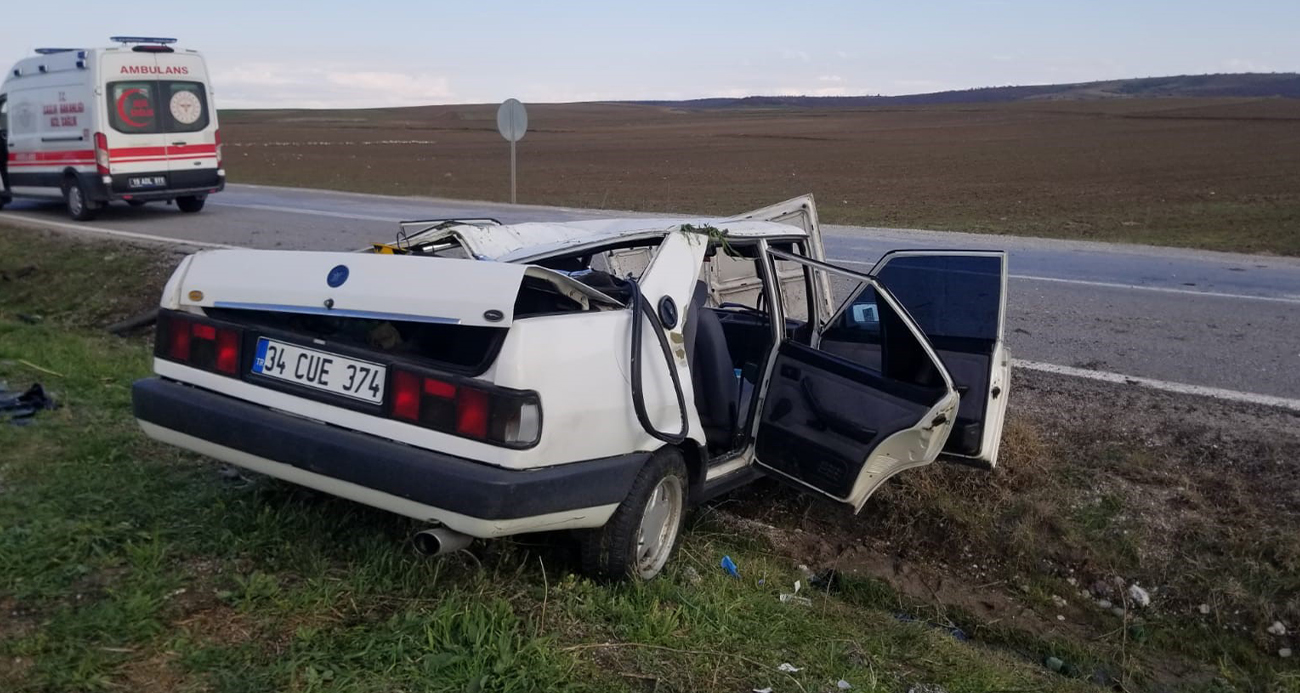 Otomobil takla attı: 4 yaralı