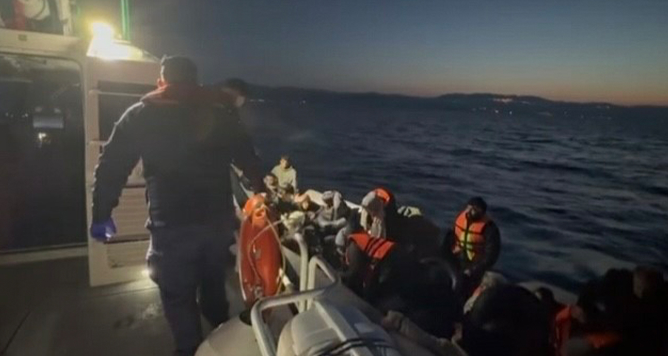 Ayvacık açıklarında 29 kaçak göçmen yakalandı