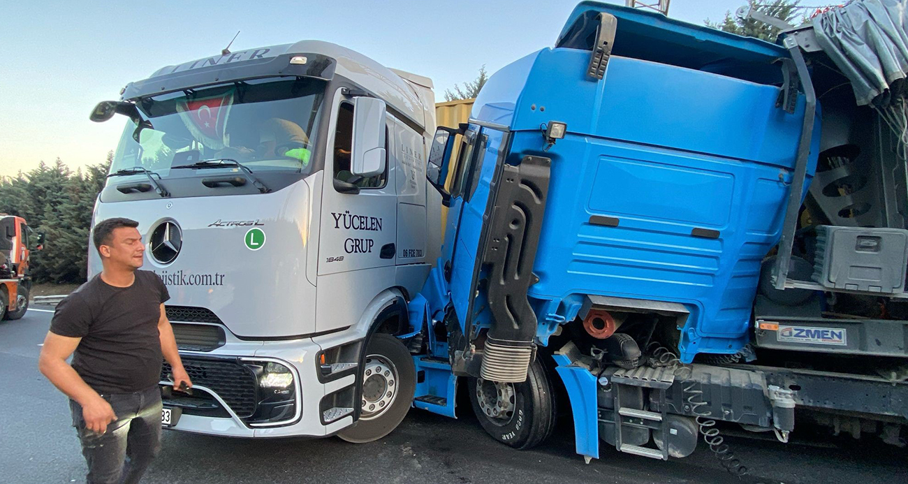 TEM’de yavaşlayan trafik zincirleme kazayı beraberinde getirdi