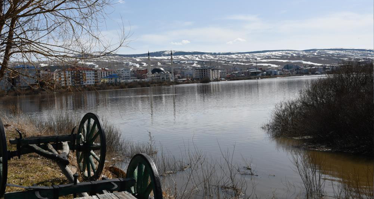 Ardahan ovası nehrin taşmasıyla yeniden sular altında kaldı