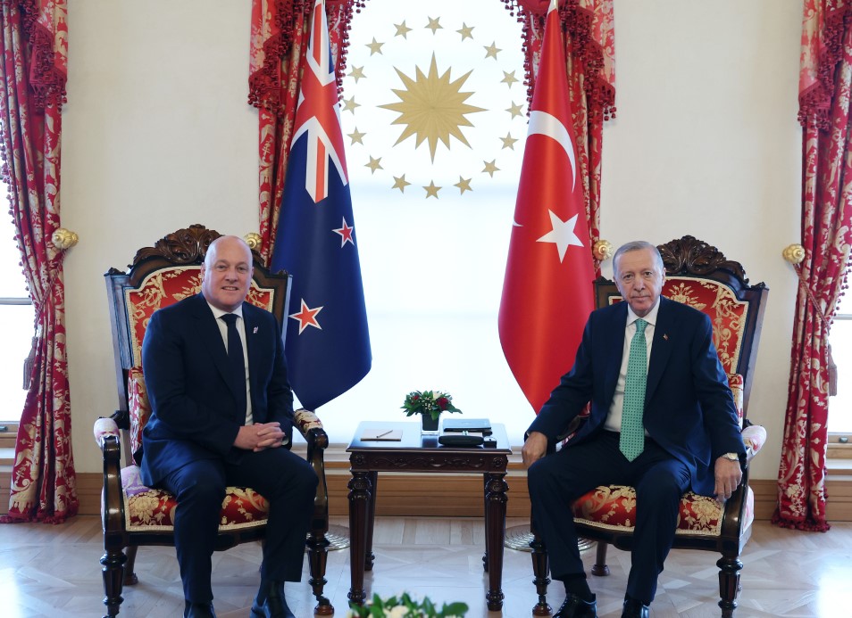 Cumhurbaşkanı Erdoğan, Yeni Zelanda Başbakanı Luxon’u kabul etti