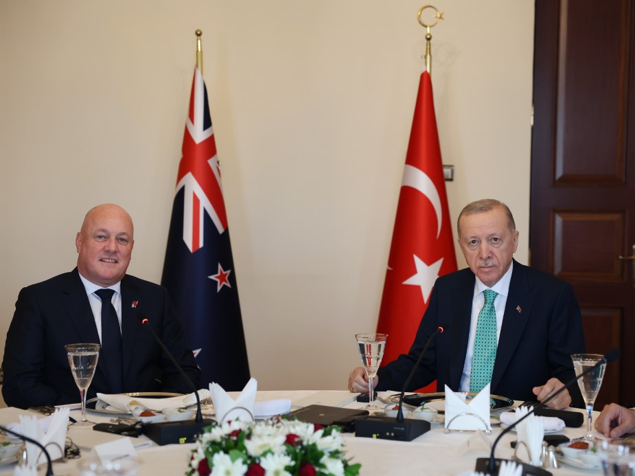 Cumhurbaşkanı Erdoğan, Yeni Zelanda Başbakanı Luxon’u kabul etti