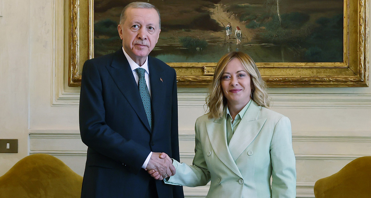 Cumhurbaşkanı Erdoğan, İtalya Başbakanı Meloni ile görüştü