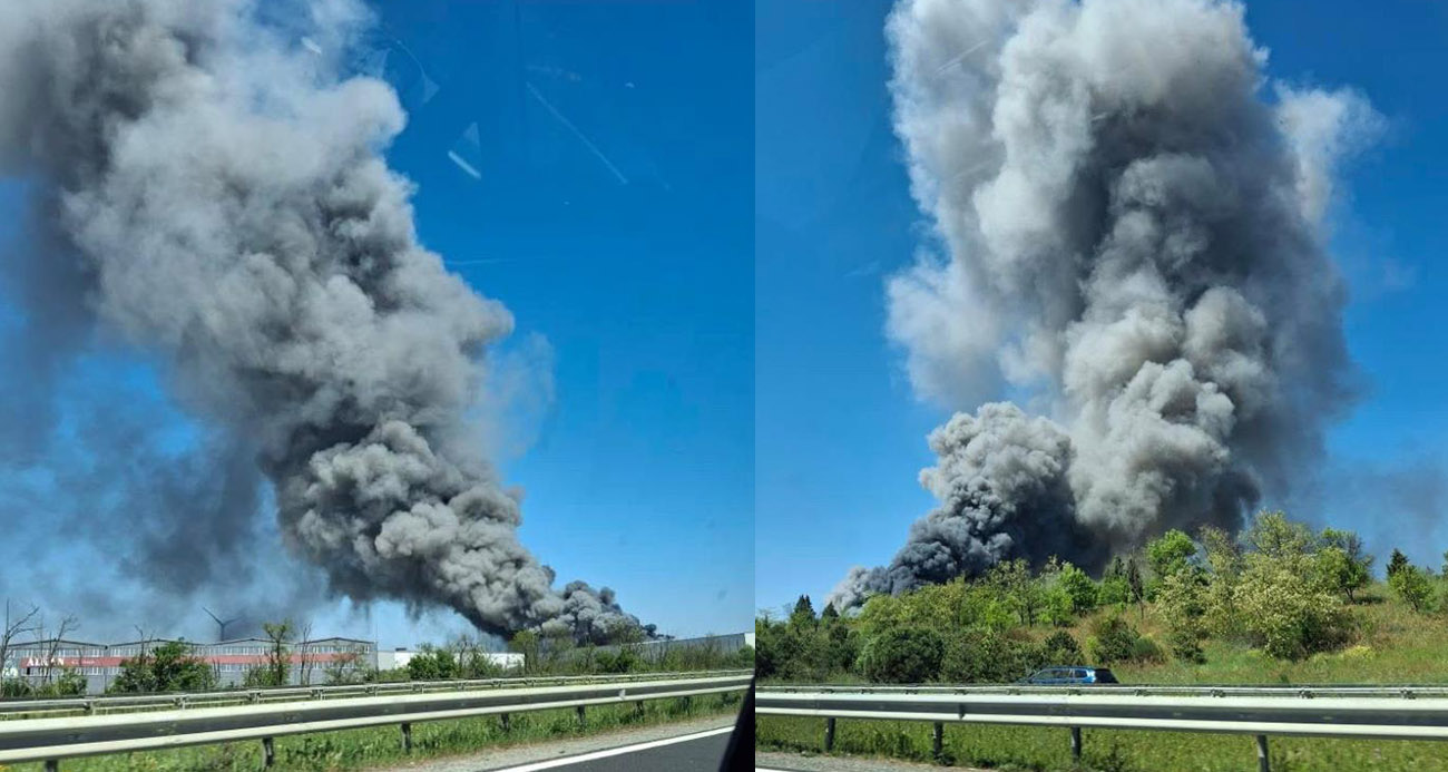 Tekirdağ’da fabrikada yangını: Dumanlar her yerden gözlendi