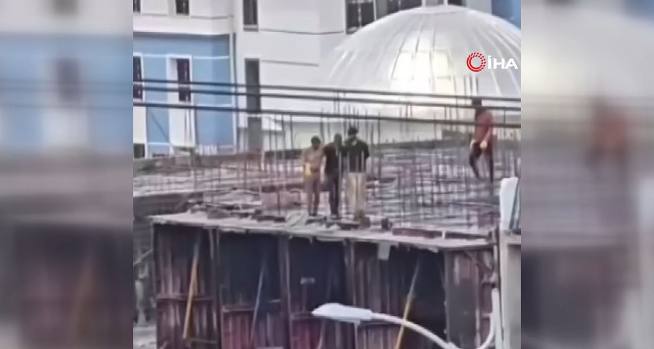 Malatya’da işçilerin halay molası yüzleri güldürdü