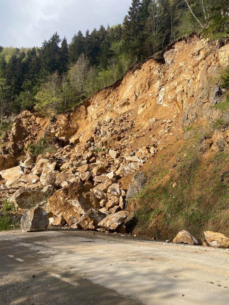 Giresun’da heyelan